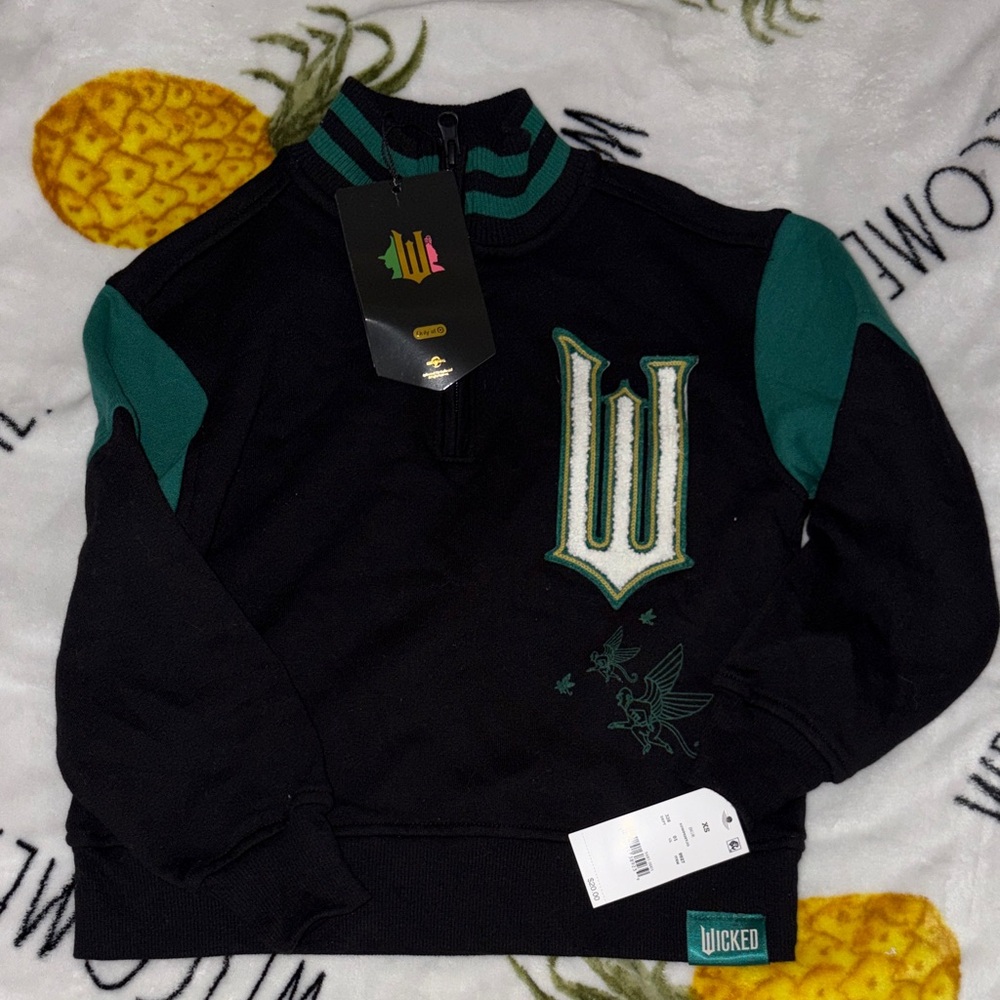 Kids' Black and Green Sweater official wicked